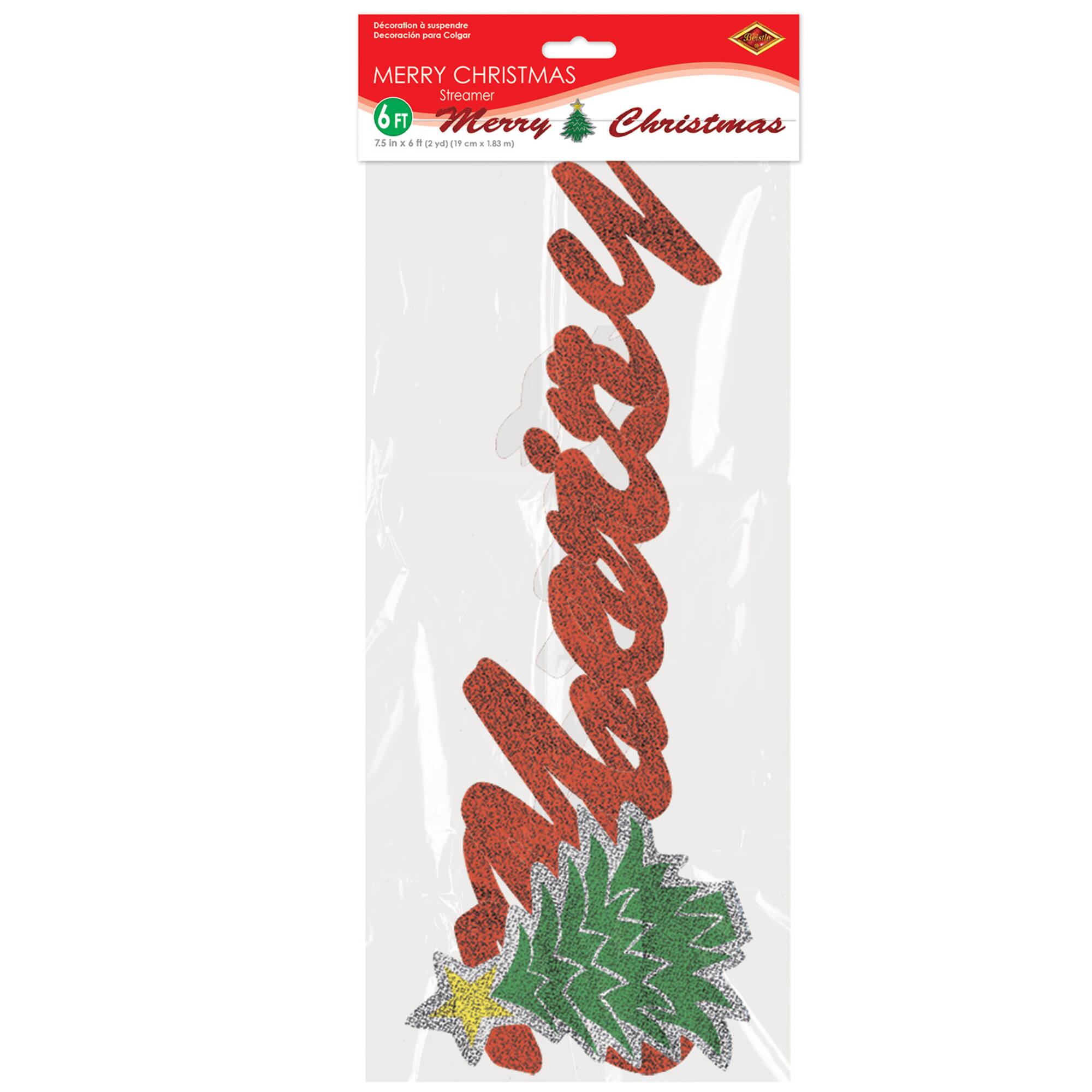 Beistle 6ft. Merry Christmas Streamer